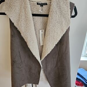 Madison & Lola Brown and Cream Women's Vest
